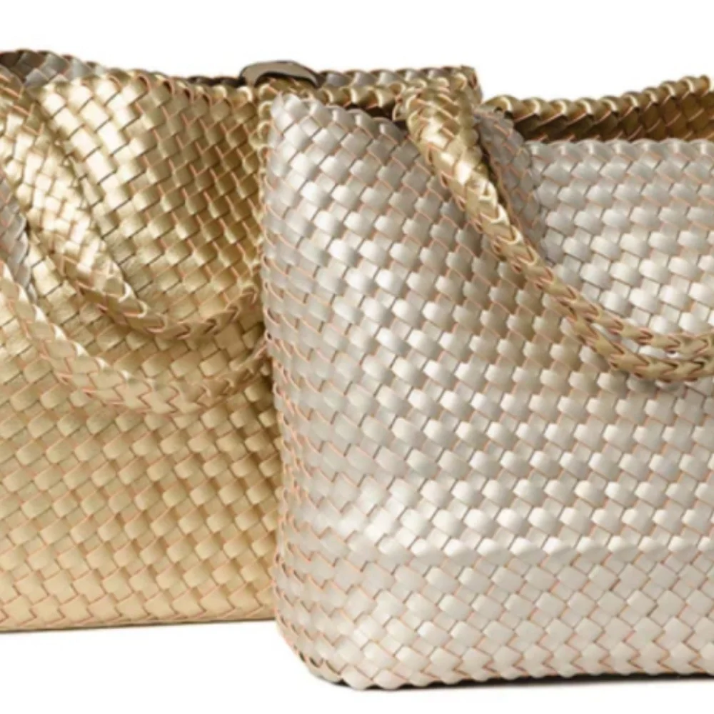 NEW with Tags Reversible Ilse Jacobsen Woven Tote Bag - Picture 5 of 9